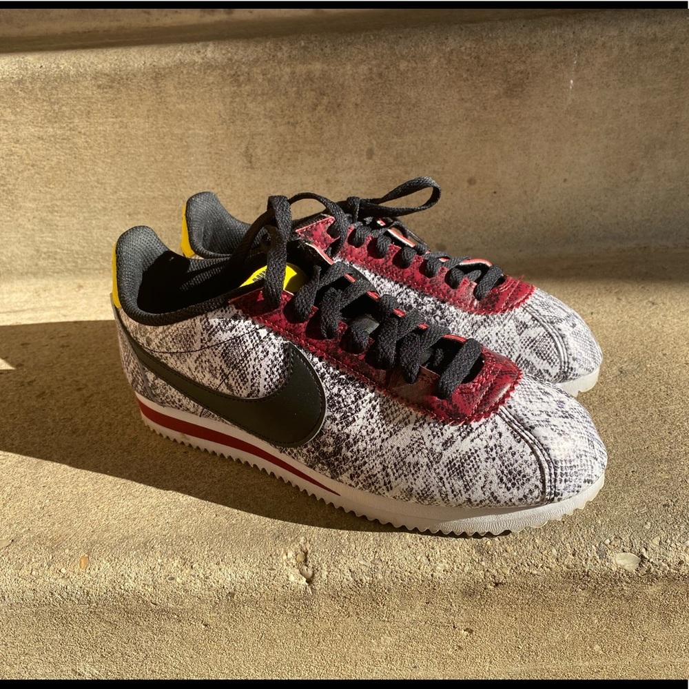 Snake Skin Nike Cortez shoes
